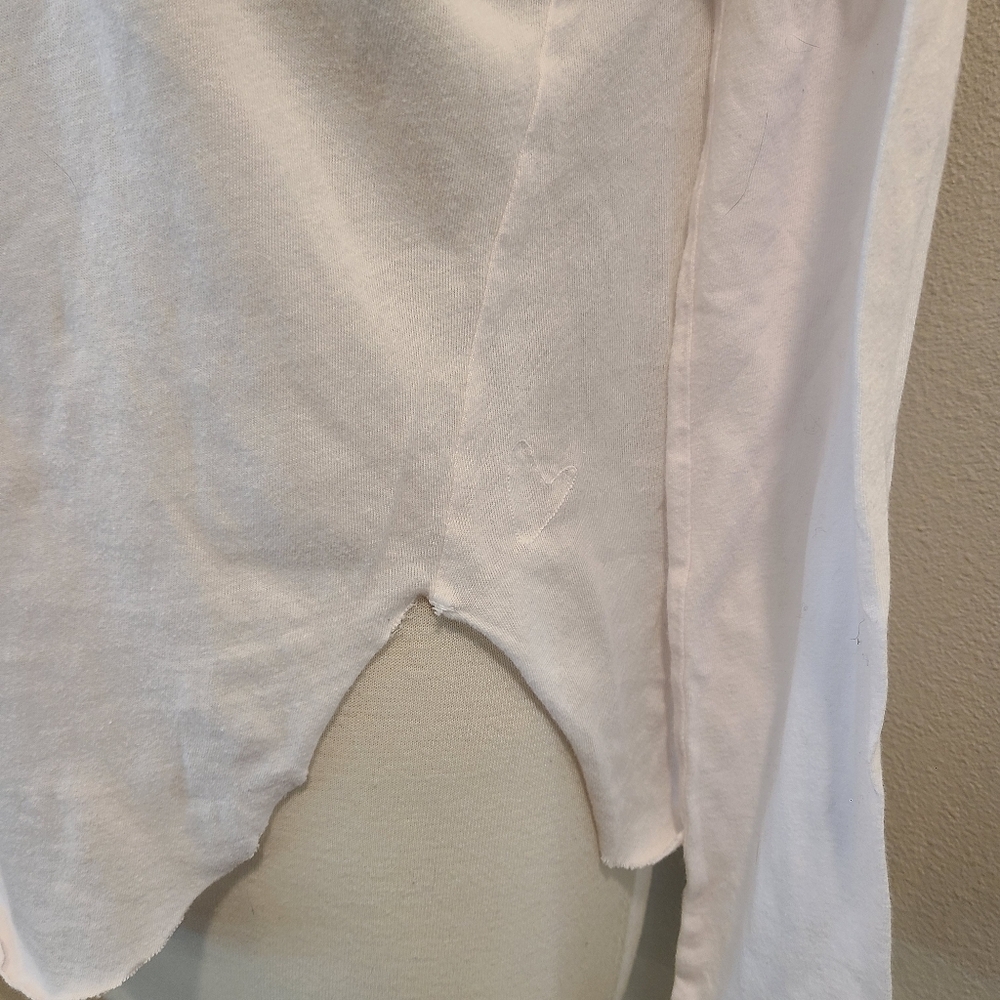 Frank & Eileen Tee Lab Split Hem Long Sleeve Pink Tee - Picture 3 of 6